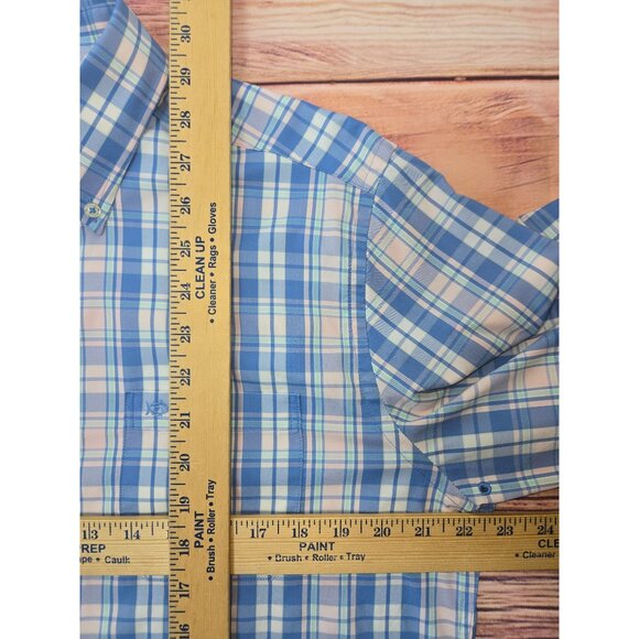 Southern Tide Mens Intercoastal Plaid Performance Shirt Medium - Picture 7 of 7